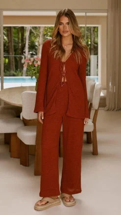 Alive Girl Sets|Bottoms^Naisha Pants - Rust