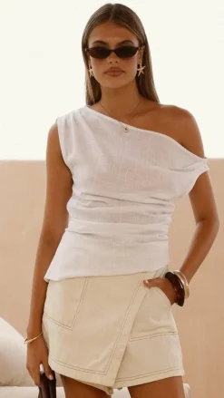 YH AND CO Tops^Nala Top - White