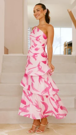 SASHA (BNE) Dresses|Maxi^Nalani Maxi Dress - Pink Print