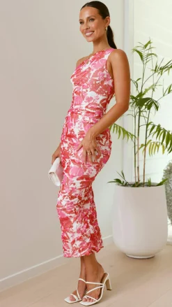 Sweet Acacia Sale Dresses^Natalia Midi Dress - Pink Floral