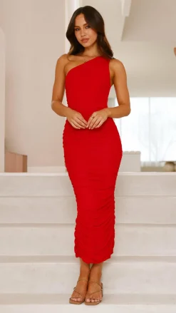 Sweet Acacia Sale Dresses^Natalia Midi Dress - Red
