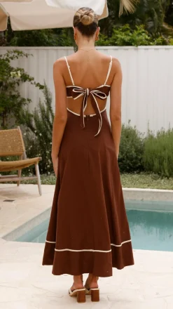 Main St Dresses|Maxi^Nereda Maxi Dress - Chocolate