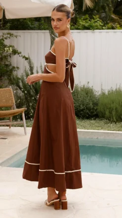 Main St Dresses|Maxi^Nereda Maxi Dress - Chocolate