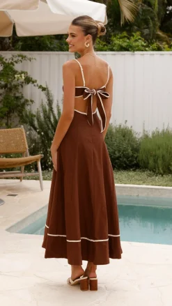 Main St Dresses|Maxi^Nereda Maxi Dress - Chocolate