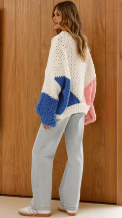 Fashion Allied Knitwear|Knitwear^Nila Knit Sweater - White Multi