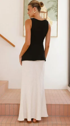 LILYWHYT Sets|Bottoms^Nila Maxi Skirt - Oat