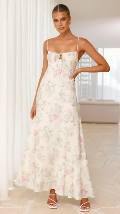 LILYWHYT Dresses|Maxi^Nova Maxi Dress - White Floral