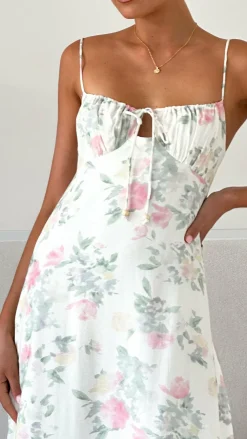 LILYWHYT Dresses|Maxi^Nova Maxi Dress - White Floral