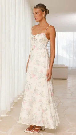 LILYWHYT Dresses|Maxi^Nova Maxi Dress - White Floral