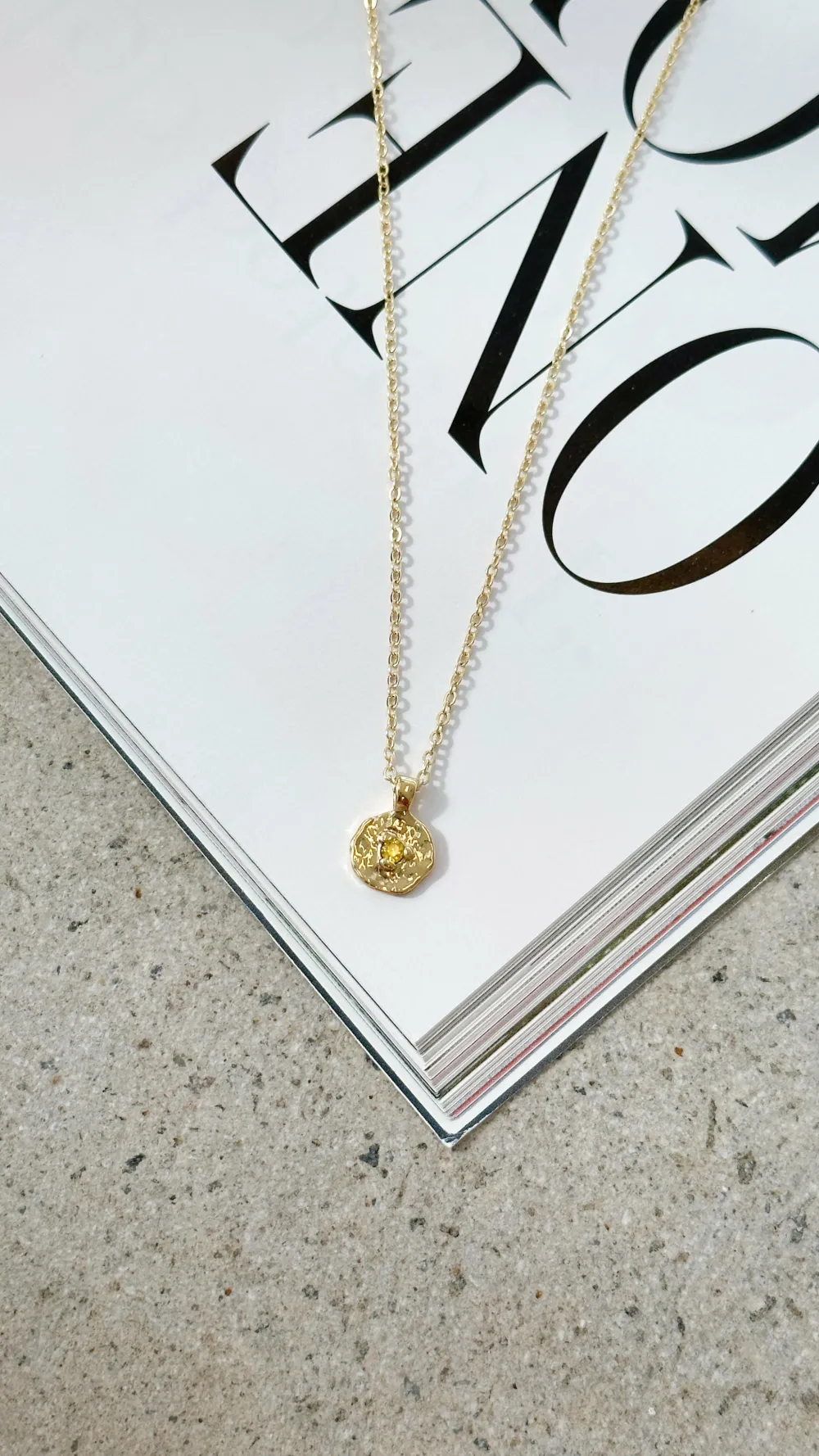 Angel Whisper Necklaces|Polo^November Birthstone Necklace - Citrine
