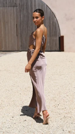 Alive Girl Sale Evening^Nyla Maxi Dress - Mushroom