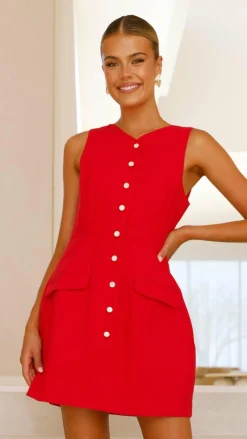 LILYWHYT Sale Dresses^Nylah Mini Dress - Red