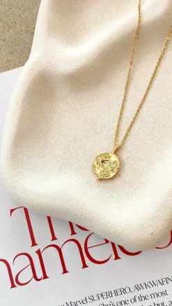 Angel Whisper Necklaces|Bump Friendly^Ocean Coin Charm Necklace - Gold