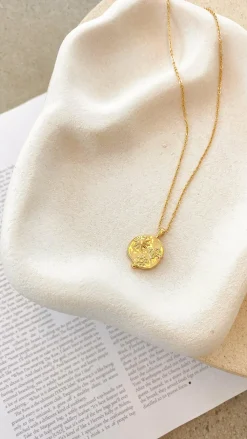 Angel Whisper Necklaces|Bump Friendly^Ocean Coin Charm Necklace - Gold