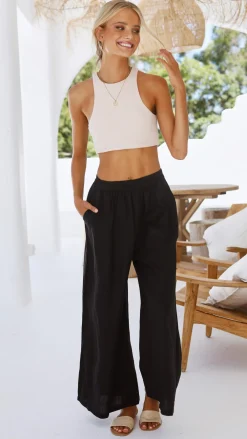 Fashion Allied Bottoms^Oceana Pants - Black
