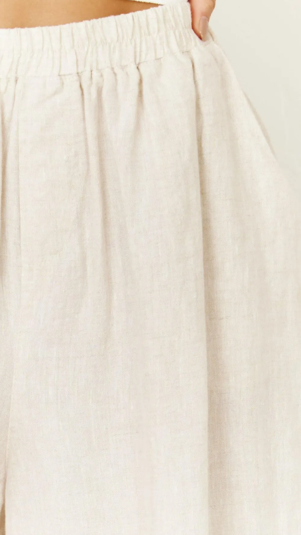 Fashion Allied Bottoms^Oceana Pants - Natural