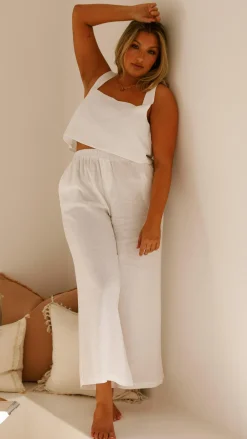 Fashion Allied Bottoms^Oceana Pants - White