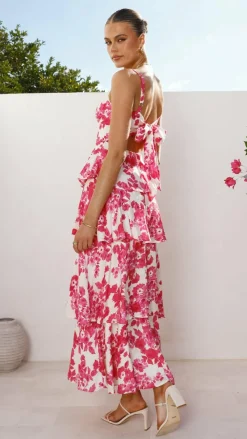 LILYWHYT Dresses|Maxi^Odilia Maxi Dress - Pink/White Floral