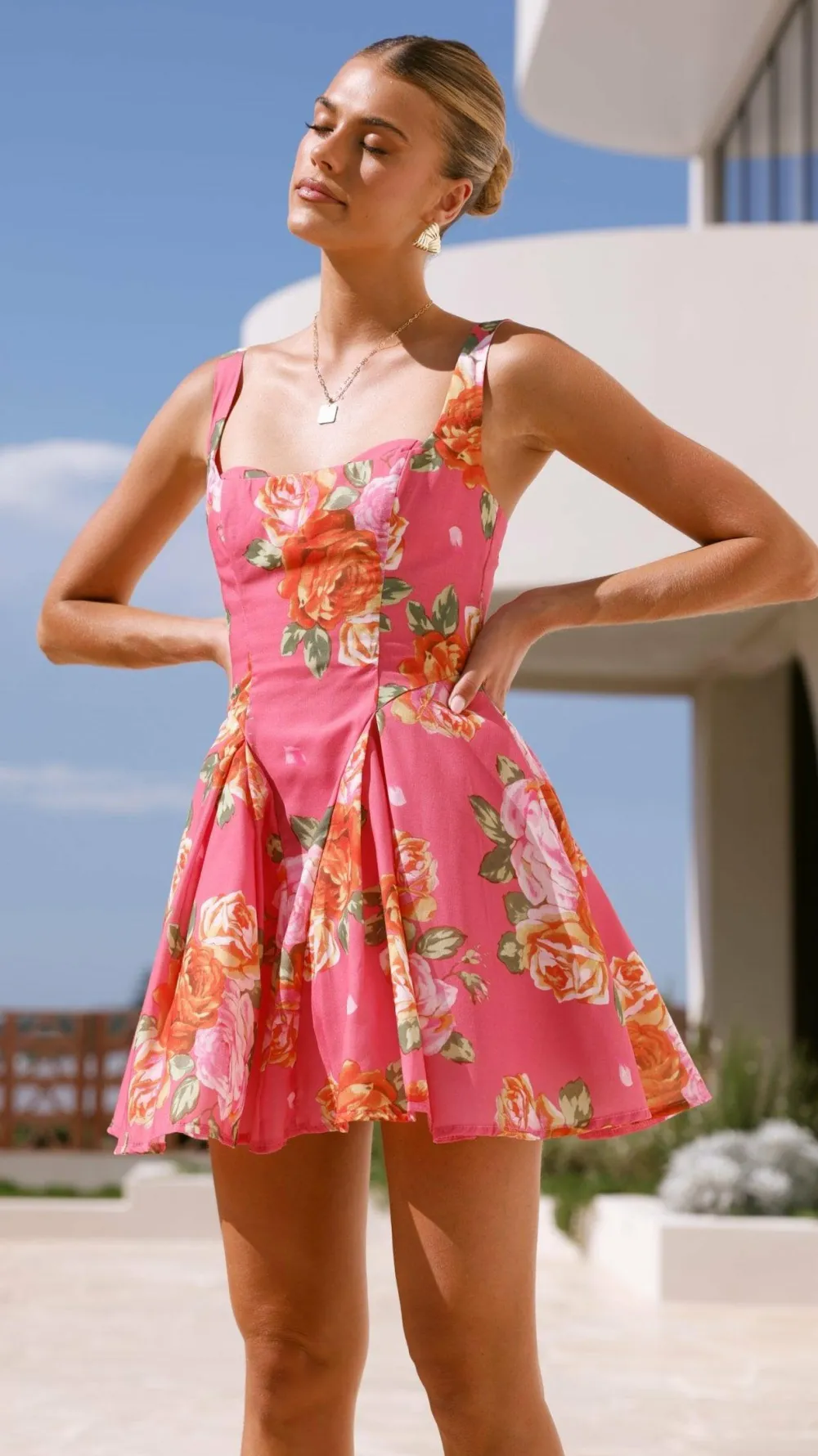 SASHA (BNE) Sale Dresses^Oksana Mini Dress - Pink Floral