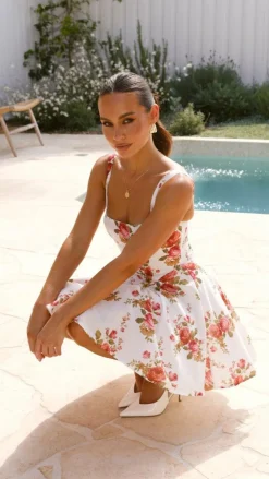 SASHA (BNE) Sale Dresses^Oksana Mini Dress - White Floral
