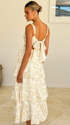 LILYWHYT Sale Dresses^Page Maxi Dress - Yellow Floral
