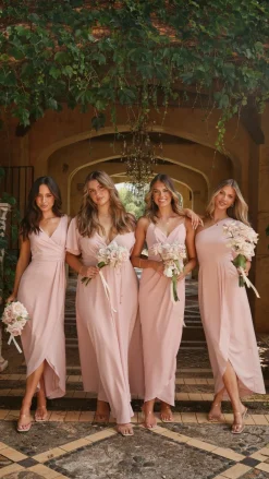 LILYWHYT Mi Amore|Dresses^Pamela V Neck Maxi Dress - Dusty Pink