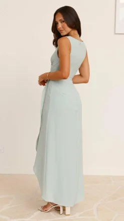 LILYWHYT Mi Amore|Dresses^Pamela V Neck Maxi Dress - Sage