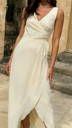 LILYWHYT Mi Amore|Dresses^Pamela V Neck Maxi Dress - Yellow