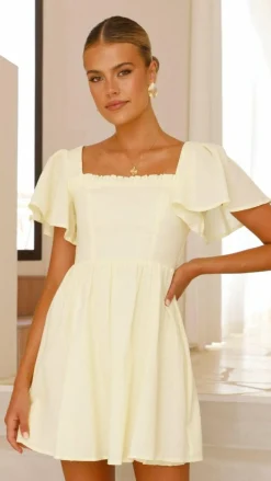 Alive Girl Sale Dresses^Pasha Mini Dress - Yellow