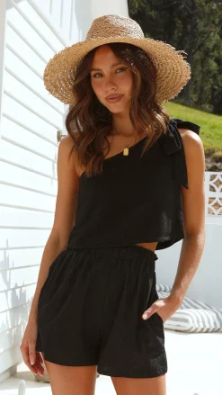 Desire Bottoms^Paula Shorts - Black