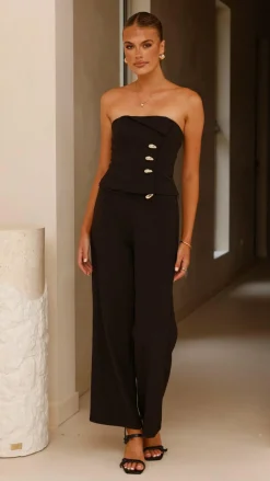 SASHA (BNE) Sets|Bottoms^Payton Pants - Black