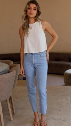 Desire Tops^Persephone Crop Top - Natural