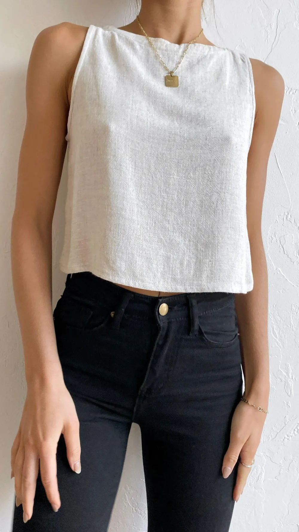 Desire Tops^Persephone Crop Top - Natural