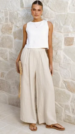 Desire Tops^Persephone Crop Top - White