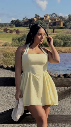 Pink Diamond Dresses|Mini^Peyton Mini Dress - Yellow