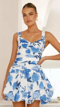 SASHA (BNE) Sale Dresses^Pixie Mini Dress - Blue Floral