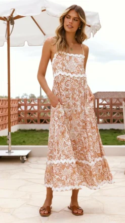 Miracle Fashion Sale Dresses^Prague Maxi Dress - Natural Paisley