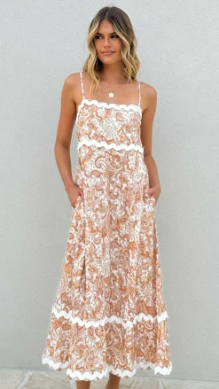 Miracle Fashion Sale Dresses^Prague Maxi Dress - Natural Paisley