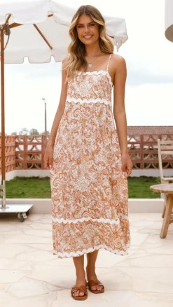 Miracle Fashion Sale Dresses^Prague Maxi Dress - Natural Paisley