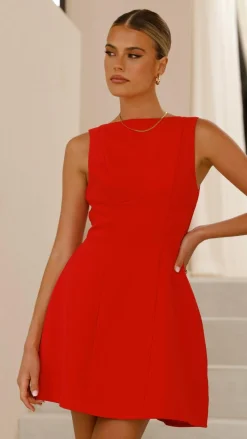 SASHA (BNE) Dresses|Wedding Guest Dresses^Rafiki Mini Dress - Red