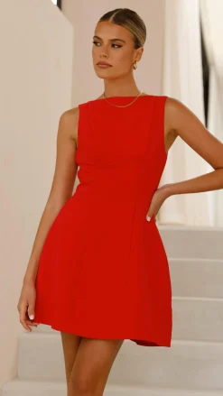 SASHA (BNE) Dresses|Wedding Guest Dresses^Rafiki Mini Dress - Red