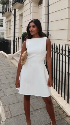 SASHA (BNE) Hen'S Collection|Dresses^Rafiki Mini Dress - White