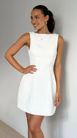 SASHA (BNE) Hen'S Collection|Dresses^Rafiki Mini Dress - White