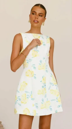 SASHA (BNE) Sale Dresses^Rafiki Mini Dress - Yellow Floral