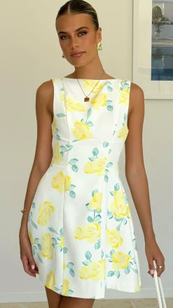SASHA (BNE) Sale Dresses^Rafiki Mini Dress - Yellow Floral