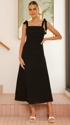 Fashion Allied Sale Dresses^Rayana Tie Maxi Dress - Black