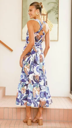 Bubblegum Dresses|Maxi^Reba Maxi Dress - Donatella Azure