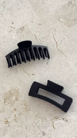 Angel Whisper Gift Collection|Hair Accessories^Regina Matte Claw Clip - Black