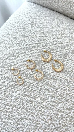 Angel Whisper Earrings|Bridesmaid^Reta Triple Pack Earrings - Gold