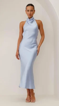 Alive Girl Dresses|Bridesmaid^Rina Midi Dress - Blue